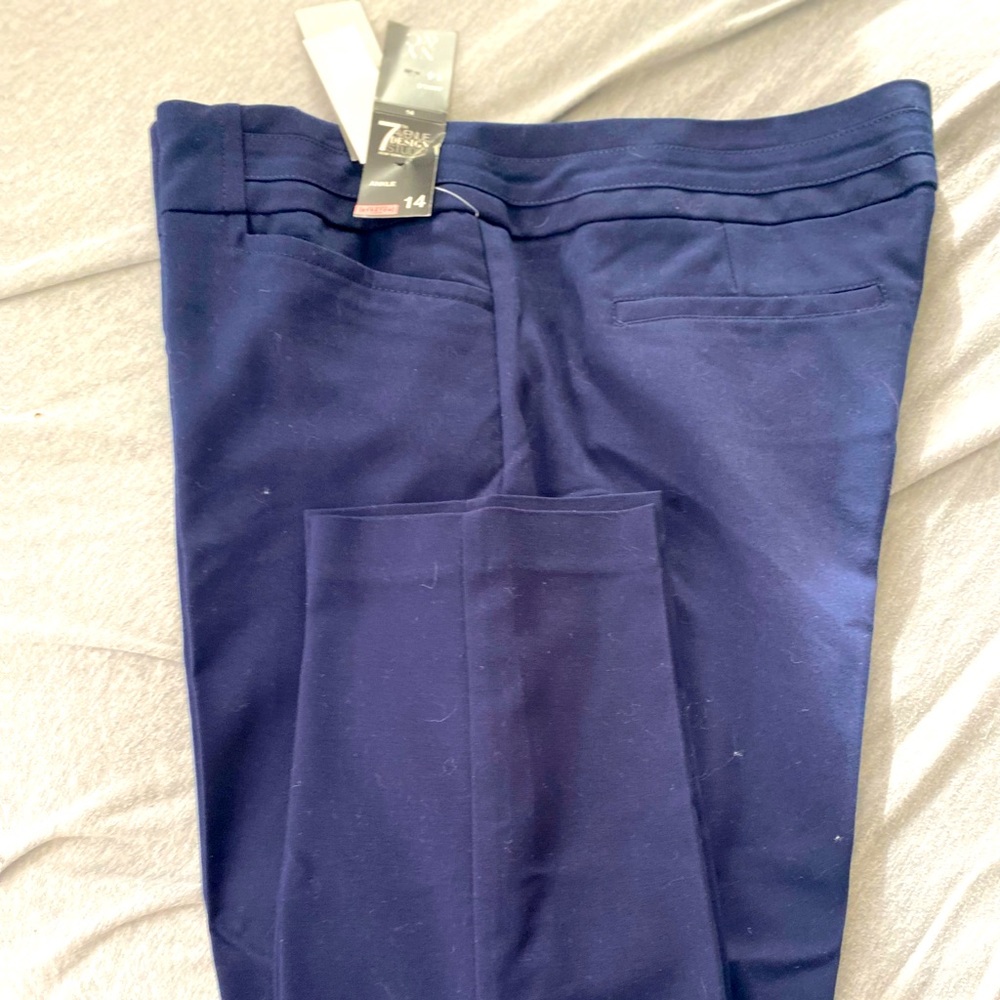 NWT Navy ankle style pants